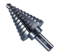 Anfrere 10 Sizes Step Drill Bit for Metal Sheet, 1/4 to 1-3/8 Inches High Speed Steel Drill Cone Bits for Hole Drilling Cutting, HSS Multi Size Hole Stepped Up Unibit