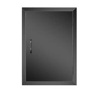 Anfrere 16.85" W x 24" H Outdoor Kitchen Door, Premium 304 Stainless Steel Black BBQ Panel Access Door for Outside Kitchen Commercial Grilling Station, Oven, Storage Cabinet