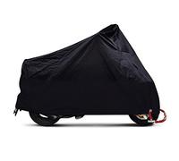 ANFTOP Motorcycle Cover 4XL Motorbike Scooter Cover Black Color White Lock Holes Waterproof UV Protective Cover XXXXL