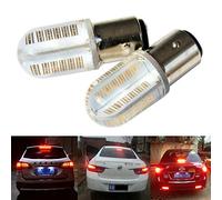 ANG RONG 2x Red 1157 380 P21/5W COB LED Fog Reverse Parking Tail Brake Stop Turn Signal Side Light Bulbs