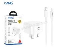 ANG TC76A PD 20W USB C Adaptor With USB C to Lightning Cable Kit For iPhone