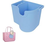 Angaekkot Bogg Bag Cup Holder and Mobile Phone Holder, Stanley Cup Bag, Beach Shopping Bag Attachment Accessories, Drink Holder Accessories, Bogg Bag Accessories for Rubber Beach Carry Bags (Blue)