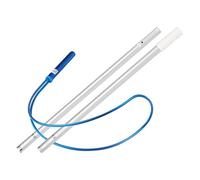 ANGDI 1/3/5m Lifesaving Hook, Swimming Pool Rescue Hook with Telescopic Pole, Telescoping Pool Safety Pole with Rope, Extendable Water Salvage Save Equipment for Emergency Rescue(L 3M)