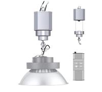 ANGDI Chandelier Lift, Electric Chandelier Hoist with Remote Control, Motorized Lighting Hoist with 15m Telescopic Height, 9.8ft/min, Pendant Lamps Lifter for Lamp Cleaning Maintenance(2-10kg)