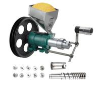 ANGDI Multi-Functional Corn Rice Snack Puffing Machine, Gas Power Corn Puffed Food Extruder with 10 Dies, 25kg/h, Rice Corn Puffing Extrusion Machine for Making Cornflakes Hollow Sticks