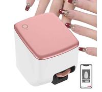 ANGDI Portable Smart Nail Art Printer, Intelligent 3D Nail Painting Machine with App Control, Automatically Recognize Nail Shape, Digital Mobile Nail Printer for Home, Nail Studios