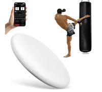 ANGDI Real-Time Punch Power Tracker, Smart Punching Bag Boxing Force Sensor with 200h Runtime, Voice Feedback & Data Charts, App Display, Punch Kick Analyzer for Martial Arts Boxing(White)