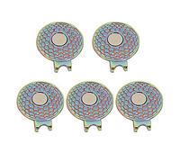 Angeer 5 Pcs/Set Magnetic Golf Hat Clips Golf Ball Marker Holder Men Women Golfer Gifts Golf Sports Court Accssories For Golf Gloves Hats Bags Caps Visor Belt Pocket Lot (Colorful)