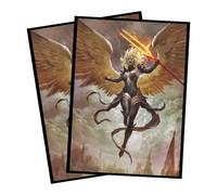 (Angel) 100% Hand-Drawn 100ct Textured Matte TCG/MTG Card Art Sleeves by Realm Guard