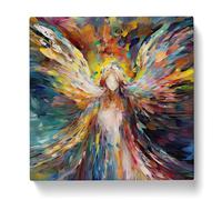 Angel Abstract No.1 Canvas Print for Living Room Bedroom Home Office Décor, Wall Art Picture Ready to Hang, 20x20 Inch (50x50 cm)