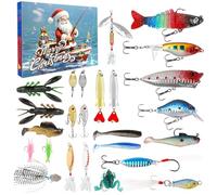 Angel Advent Calendar 2025 Men, 26 Fishing Bait Set Advent Calendar, Fishing Lover Christmas Calendar 2025, Fishing Calendar Christmas Gift for Fishermen, Adults, Teenagers, Boys