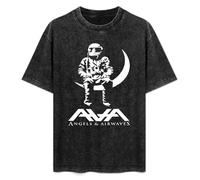 Angel and Airwaves Moon Men's T-Shirt Black Unisex Mens Tees L
