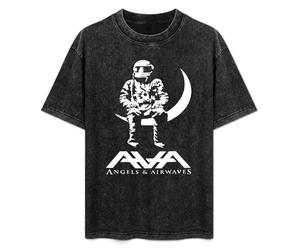 Angel and Airwaves Moon Men's T-Shirt Black Unisex Mens Tees L