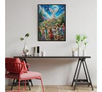 Angel And Crowd 500 Piece Jigsaw Puzzle for Adults Teens Animal Pets Art Studio Decor Creative Challenge Vibrant Colours Great Gift for Artists 500 PCS