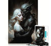 Angel And Daemon 1000 Piece Jigsaw Brain Skill Game High Precision Die Cut Fascinating Hobby for Idle Moments (50x75cm)