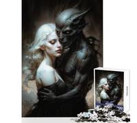 Angel And Daemon Puzzles for Teenagers 1000 Pieces Gifts Birthday Pattern Assembly Toy Wall Decor Suitable for Ages 14 And Up (38x26cm)