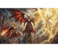 Angel And Demon 1000 Piece Jigsaw Puzzle,Impossible Challenge,Stress Relief,Home Wall Decor,Great Gifts,Premium Cardboard,Adults & Kids 14+,Educational Toy 70x50cm