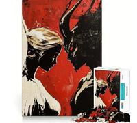 Angel And Demon 1000 Piece Jigsaws for Adults Brain Sharp Game Smooth Burr Free Surface Fascinating Hobby for Idle Moments (38x26cm)