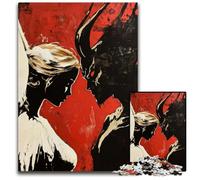 Angel And Demon 1000 Pieces Puzzle Gifts Jigsaw Puzzles for Adults Family Activity Brain Teaser Home Decor 1000 PCS(75x50cm)