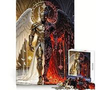 Angel And Demon Duality Jigsaw 1000 Pieces for Teenagers Analytical Skill Serene Escape Tight Join Holiday Present (38x52cm)