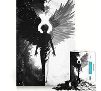 Angel And Demon Jigsaw for Adults 1000 Pieces Think Skill Game High Precision Die Cut Entertaining Challenge for Spare Time (38x26cm)