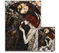 Angel And Demon Stained 1000 Pieces Puzzles for Adults Difficult Puzzles for Adults for Holidays Birthdays And Family Game Nights 1000 PCS(38x26cm)