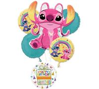 Angel and Stitch's Birthday Party Supplies 6 pc Balloons Decorations