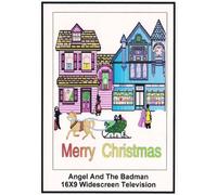 Angel and The Badman Widescreen TV: Greeting Card: Merry christmas