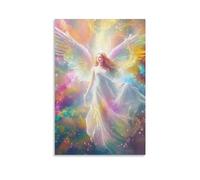 Angel Art Canvas Prints of Modern Stretched Giclee Artwork Pictures Paintings on Canvas Wall Art for Bedroom Home Office Decorations 24x36inch(60x90cm)