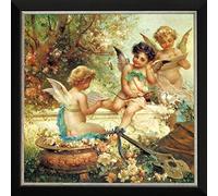 Angel Baby Cross Stitch Kits for Adults Advanced Embroidery Kit Pre-Printed Stamped Cross Stitch Kit Beginners Kids UK Animals Spring 11CT