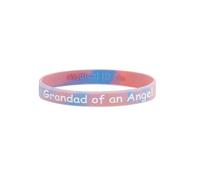 Angel Baby Loss Awareness Wristbands Memorial Bracelets Miscarriage Mummy Daddy of an Angel (Grandad)