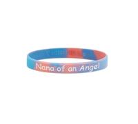 Angel Baby Loss Awareness Wristbands Memorial Bracelets Miscarriage Mummy Daddy of an Angel (Nana)
