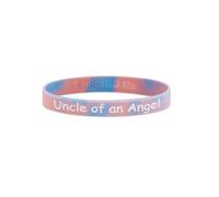 Angel Baby Loss Awareness Wristbands Memorial Bracelets Miscarriage Mummy Daddy of an Angel (Uncle)