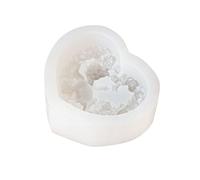 Angel Baby Molds Love Heart Resin Silicone Moulds Soap Gypsum Fondant Cupcake Baking Tool Moulds Love Heart Silicone Mold Angel Baby Muld for Baking Tool