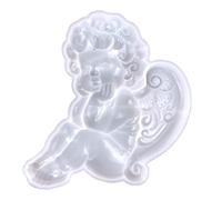 Angel Baby Wall Decorations Silicone Mold Winged Kid Desktop Decorative Ornament Resin Casting Mold Craft Fondant Wings Molds