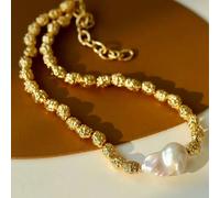 Angel Barocco Baroque Pearl Necklace - One or Three Pearls - One pearl design