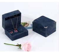 Angel Barocco Portable Velvet Jewellery Box - Navy
