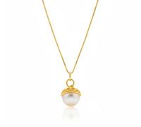 Angel Barocco Vintage Hollow Pearl Pendant Necklace