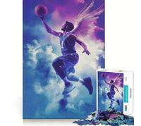 Angel Basketball Player Jigsaw for Adults 1000 Pieces Think Skill Game High Precision Die Cut Entertaining Challenge for Spare Time (38x52cm)