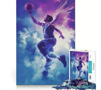 Angel Basketball Player Puzzles for Adults 1000 Pieces Focus Boost Fun Uniform Size Precise Pieces Bonding Activity for Loved Ones (38x26cm)