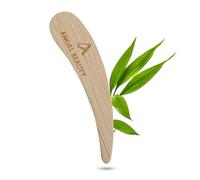 ANGEL BEAUTY 50 Pack Bamboo Face Makeup Spoons, Mini Makeup Spatulas, Biodegradable & Compostable Cosmetic Cream Spatulas, Spoon Applicator for Caring for P