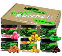 Angel-Berger Magic Baits Premium Two-Tone Pop Ups Set All in One Pop Up Baits Economic Pack Carp Hooks Floating Lures Floating Balls