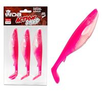 Angel-Berger Wild Devil Baits Action Shad Rubber Fish Artificial Bait Softlure Rubber Bait Pike Perch Zander Fishing Lure Predator Fish Bait (Hot Pink, 7.5 cm)