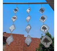 Angel Bird Scare Discs Set-Highly Reflective Double-Sided Bird Reflectors,Extra Sparkly Metal Wind Spinner Outdoor Garden Decor, Bird Devices Deterrent to Scare Birds Away from Yard Patio Farm