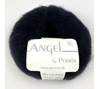 Angel by Permin - Luxury Kid Mohair Silk Yarn (70/30) (10 Black)