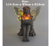 (Angel C Color Change) LED Solar Lamp Fairy Garden Statues Solar Light Figurine Angel Outdoor Resin Sculpture Art Decor for Patio