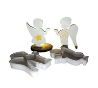 Angel Candle Holder Resin Casting Mould. DIY Handmade Angel boy and Girl tabltop Ornaments, Tea Candle Placement Making Tools, Star Angel handicrafts Gypsum epoxy Resin Silicone molds