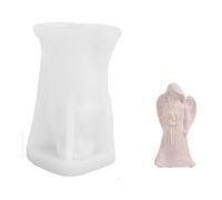 Angel Candle Silicone Molds Wax Soap Making Supplies Cake Handmade Aesthetic for Home Decor Bedroom Bathroom Wedding (Flower Angel C_4.52x2.88 inch)