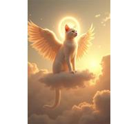 Angel Cat 1000 Piece Jigsaw Puzzles for Adults Colourful Fun Challenging & Brainteasing Educational Learning Gift Present for Children Boys Girls 1000 Piece Puzzle for Adults
