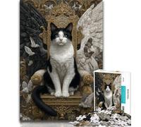 Angel Cat 1000 Piece Jigsaw Puzzles for Teenagers Gifts,for Educational Game Challenge Toy Unique Home Decor And Gifts (50x75cm)